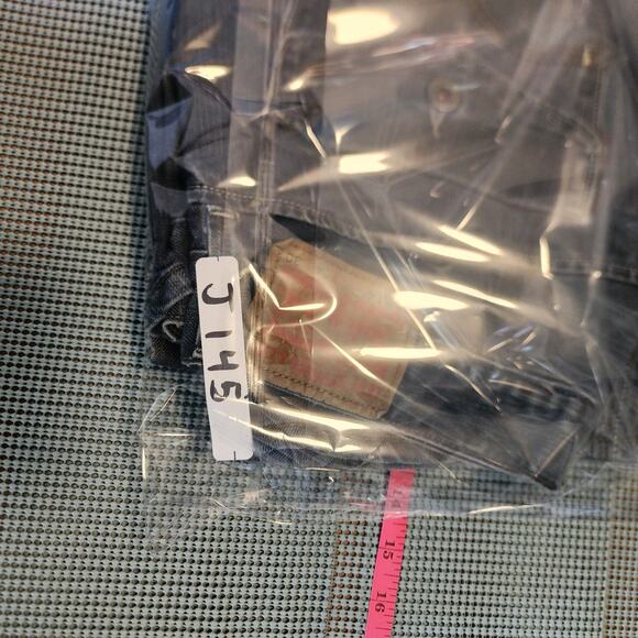 Levi's 514 Men's Whiskered Denim Jeans Dark Blue 34W 30L Circa 2008 - Picture 9 of 9